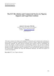 The ICT Revolution and Commercial Sectors in Nigeria: Impacts and ...