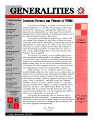 GENERALITIES - Greenville County School District