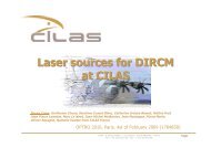 Laser sources for DIRCM at CILAS Laser sources for DIRCM at CILAS