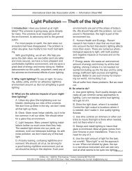 Light Pollution — Theft of the Night - International Dark-Sky ...