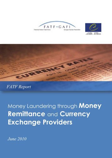 Money laundering through money remittance ... - Council of Europe