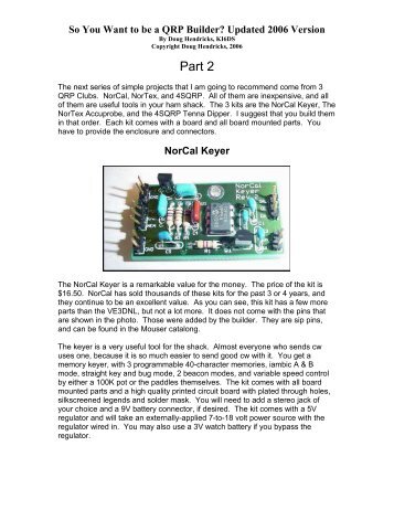 Part 2 - NorCal QRP Club