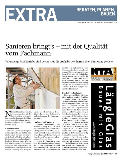 Die Wirtschaft Nr. 14 vom 8. April 2011