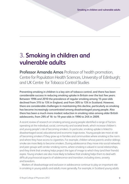 Fifty years since Smoking and health - Royal College of Physicians