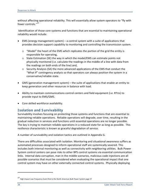 Cyber Attack Task Force - Final Report - NERC