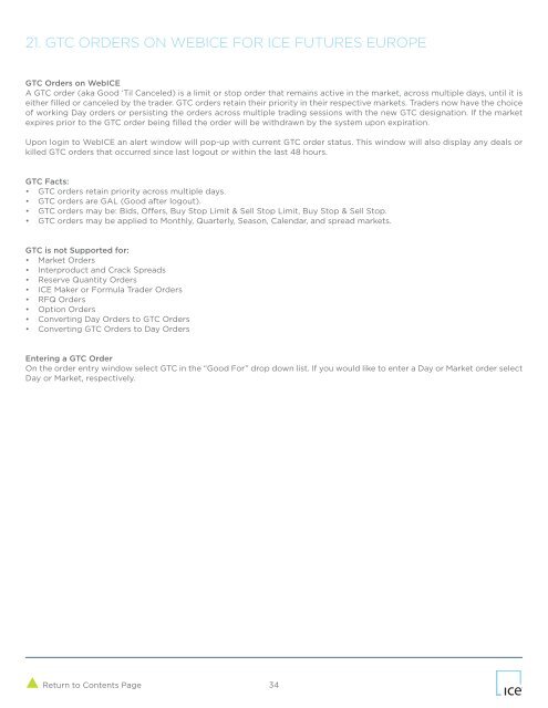 21. GTC ORDERS ON WEBICE