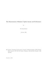 The Measurement of Business Capital, Income and Performance