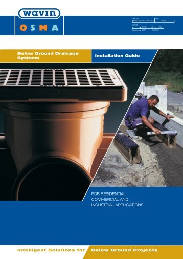 Below Ground Drainage Systems Installation Guide ... - Drain Center