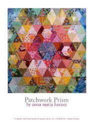 Patchwork Prism Quilt Pattern. - Anna Maria Horner