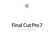 Exploring Final Cut Pro 7 - Help Library - Apple