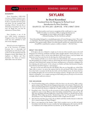 SKYLARK - The New York Review of Books