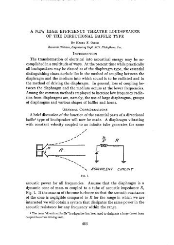 Olson Article 1937 Horn Loudspeakers - Oswaldsmill Audio