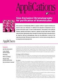 Size-Exclusion Chromatography for purification of ... - AppliChem