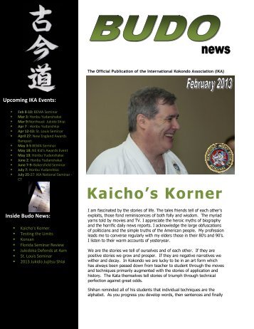 February 2013 Budo News - Florida Jukido Jujitsu Academy
