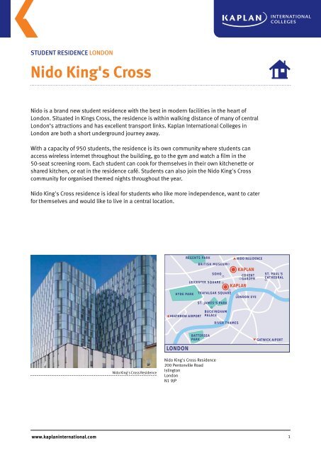 Nido King's Cross - Kaplan International Colleges
