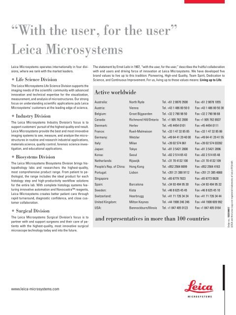 Dye Separation - Leica Microsystems