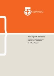 Working with Barristers - Law Society of NSW