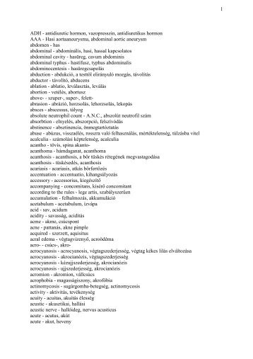 1 ADH - antidiuretic hormon, vazopresszin, antidiuretikus hormon ...