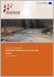 Managing Drainage on Low Volume Roads (2006) - ROADEX