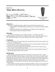 TREE RING DATING - Research Laboratories of Archaeology