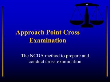 Approach Point Cross Examination - Williamson County Schools
