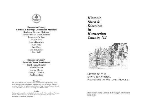 Historic Sites and Districts of Hunterdon County
