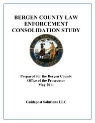 Bergen County Law Enforcement Consolidation Study