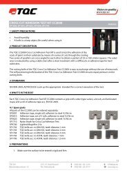 cross cut adhesion test kit cc2000 - Thermimport Quality Control