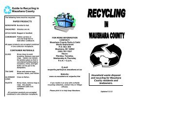 Recycling in Waushara County