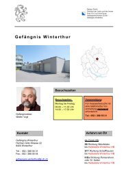 Gefängnis Winterthur - Amt für Justizvollzug - Kanton Zürich