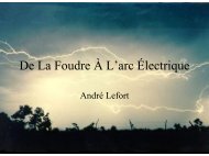 De la foudre à l'arc électrique