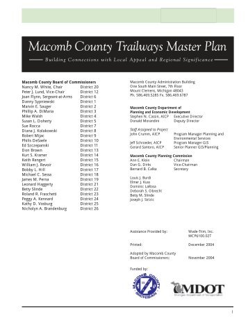 Macomb County Trailways Master Plan