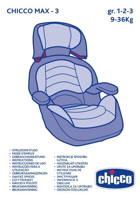 SIÈGE AUTO POUR ENFANTS GROUPE 1/2/3 9 – 36 KG CAM COMBO