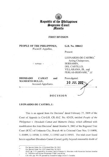 G.R. No. 188612. July 30, 2012 - Supreme Court of the Philippines