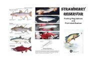 Strawberry Reservoir brochure - Utah Division of Wildlife Resources