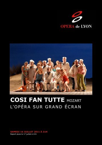 cosi fan tutte mozart - Opéra de Lyon