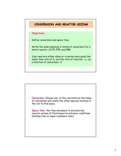 define conversion reaction