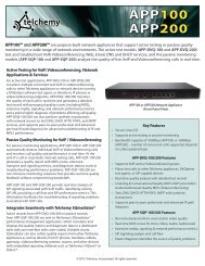 APP100/200 Product Brochure - Telchemy