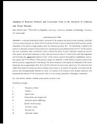 Ana]ysis of Reaction Products and Conversion Time in the Pyrolysis ...