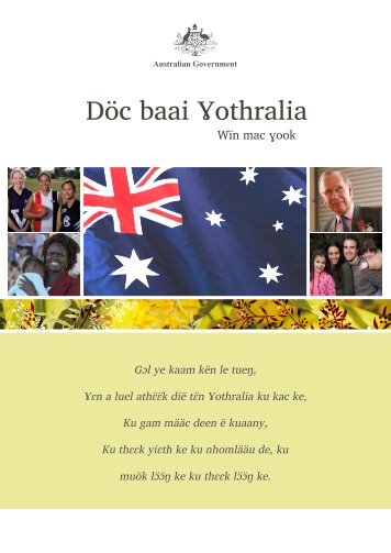 Australian Citizenship: Our Common Bond - Dinka Translation