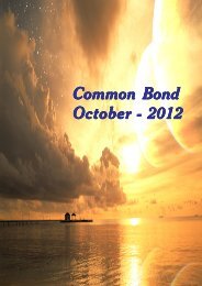 Common Bond Magazine, October 2012 - aiboc