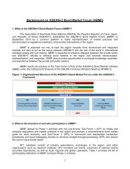 Background on ASEAN+3 Bond Market Forum (ABMF)