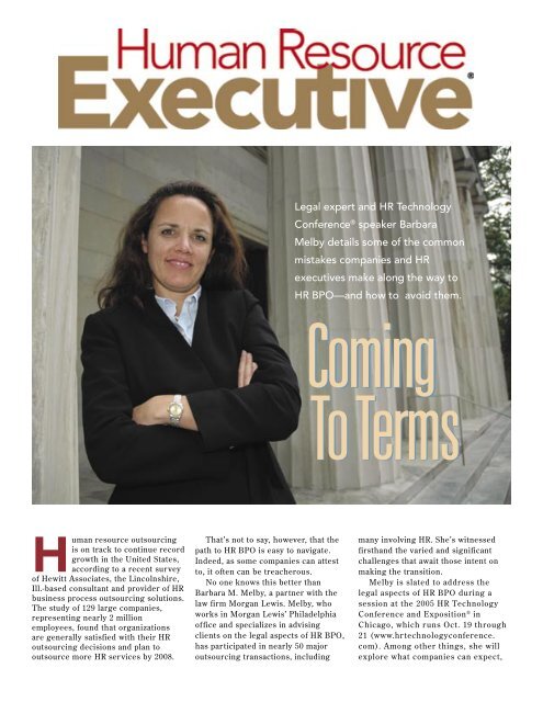 Coming to Terms, Human Resource Executive, September 2005