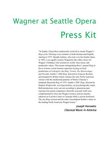 Press Kit - Seattle Opera