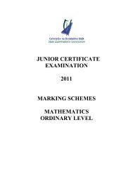 junior certificate examination 2011 marking ... - Examinations.ie