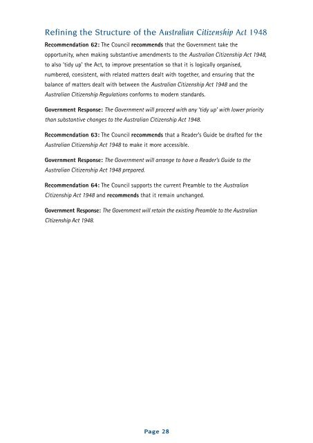 Australian Citizenship... A Common Bond - The Southern Cross Group