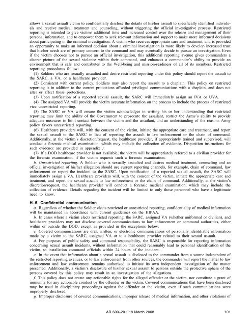 AR 600-20, Army Command Policy - Army Publishing Directorate ...