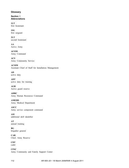 AR 600-20, Army Command Policy - Army Publishing Directorate ...