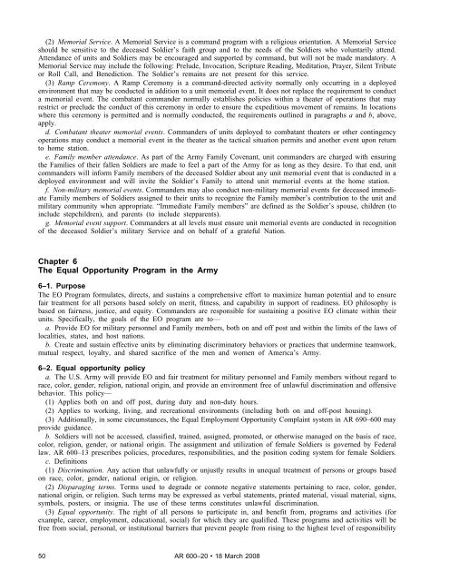 AR 600-20, Army Command Policy - Army Publishing Directorate ...