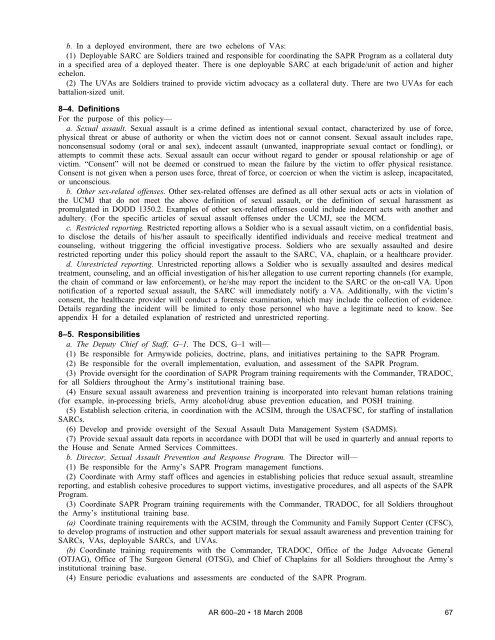 AR 600-20, Army Command Policy - Army Publishing Directorate ...